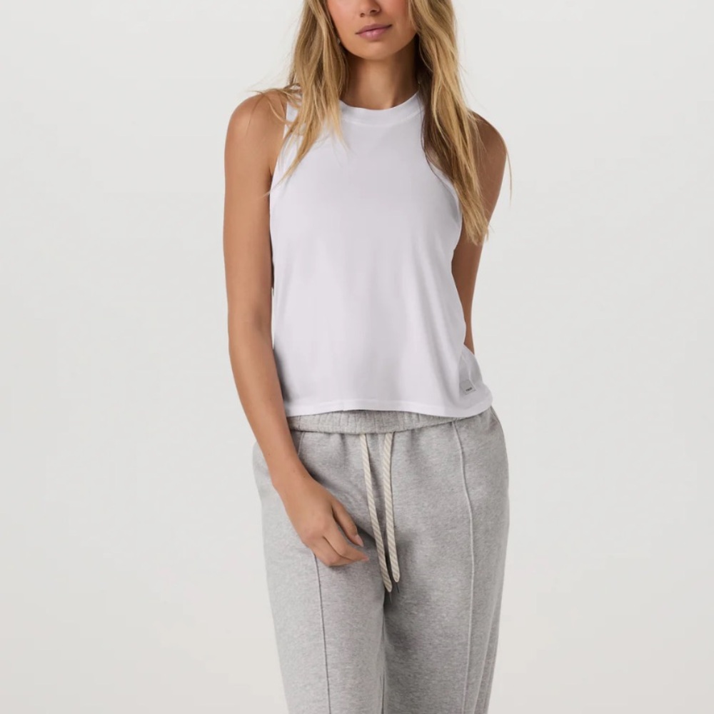 Vuori Energy Tank Top, white, size XS